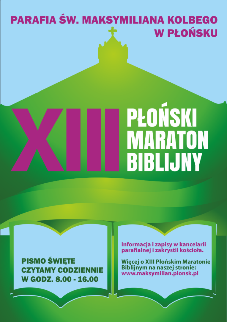 Plakat XIII Maratonu Biblijnego